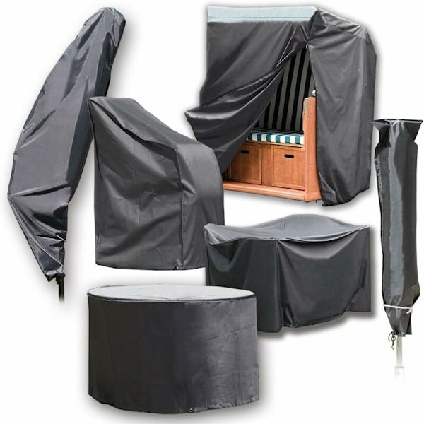 Deluxe Beskyttende Trekk for opptil 4 Hage Stoler/Stable Stoler/Lenestoler med Bæreveske - 65 x 65 x 120/80 cm - Høy Kvalitet 420D Oxford Polyester