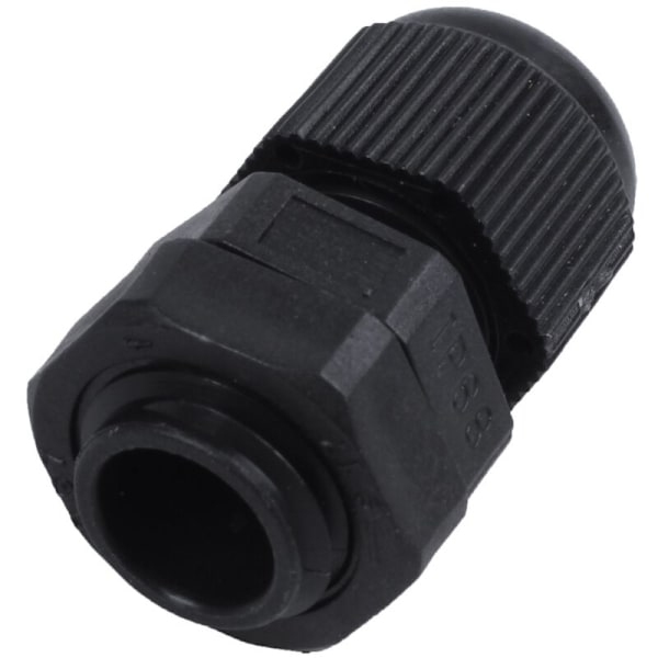 20 kpl PG7 3,5-6 mm säädettävää vedenpitävää mustaa ja valkoista kaapeliholkkia