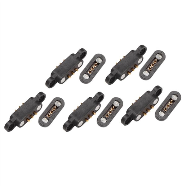 30 Par Magnetiska Pogo Pin-kontakter Fjäder 3 Positioner Magneter 2,3 mm Stigning Genomhål Manlig Sond