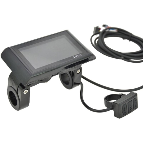 SW900 LCD-skjerm måler kontrollpanel 24 36 48V 52V 60V Elektrisk scooter 6-pinners kjørekontakt-skjerm