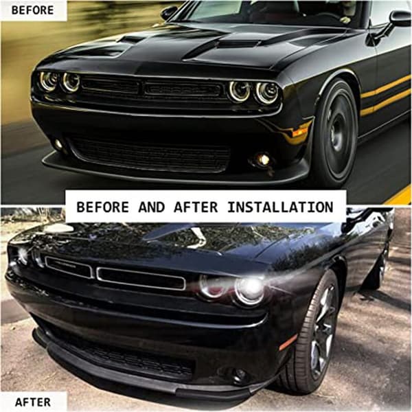 Musta puskurin huulisuoja kotelo 2015-2020 Pack Diffuser Spoiler Splitter Guard