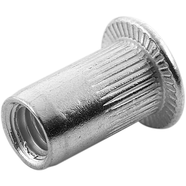 Platt huvudmutter, 30 stycken, silver
