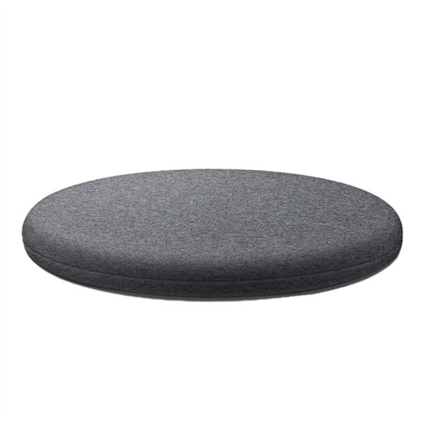 16\" Myk Futon Pute, Rund Minneskum Pute, Sklisikker Futon Stolpute for Hjemmedekor, Mørk Grå