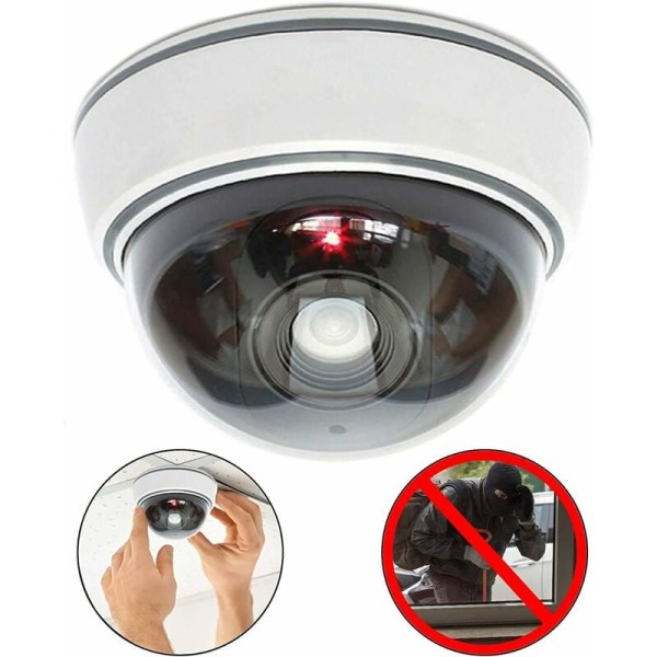 Dummy Dummy Camera with Lens, CCTV, Goods Security, with Red LED Light, Very Realistic for Wall, Fake Camera Fake Surveillance Camera Fake Surveilla