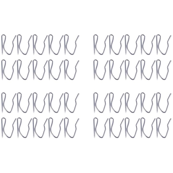 40Pcs Curtain Drapery Pin Hooks - Silver