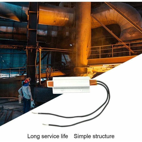 PTC Keramisk Varmeelement 60 x 28 x 7mm Varmeplate Aluminiumhus Termostatisk Varmeelement Plate Varmer (110V/200℃)