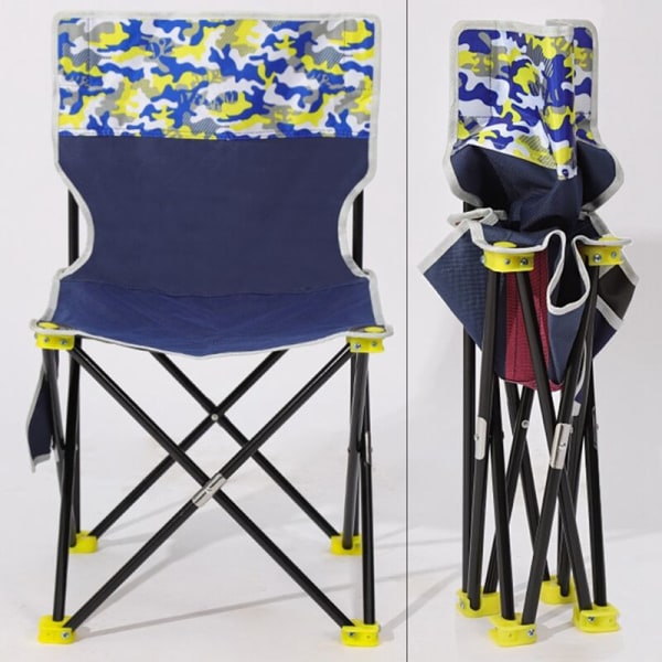 Hopfällbar solstol för utomhusbruk, vild camping, fiske/pall, strandstol, lätt att bära för camping, strandstol, C