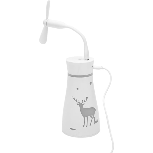 USB Aromaterapi Maskin Luftfukter Skrivebord Husholdningsfukter Mini Tre-i-ett Hjemmepleie Kontor Aromaterapi Luftmaskin 200ml-Hvit