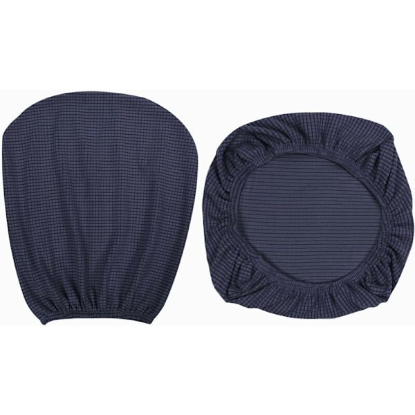 1 Set Mjuka Stretch Spandex Stolsöverdrag för Kontorsstol, Matstolar, Barfest, Bröllopsdekoration (Mörkblå) HIASDFLS