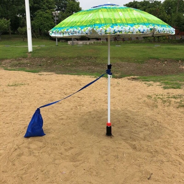 Strandparasoll Sandanker Utendørs Camping Plen Auger Spiralstativ Heavy Duty Oppbevaringsstativ Terrasse Plen Hjem Hage