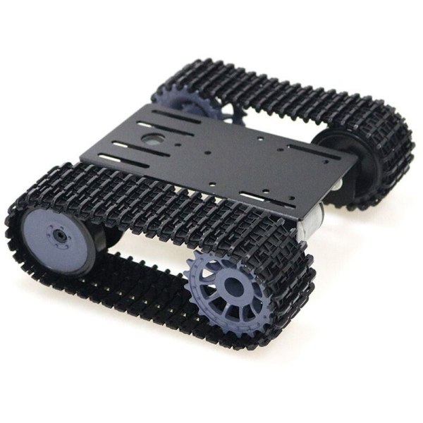 Smart Tank Car Chassis Crawler Tracked Robot Platform med dubbla DC 12V-motor för DIY för T101-P / TP101