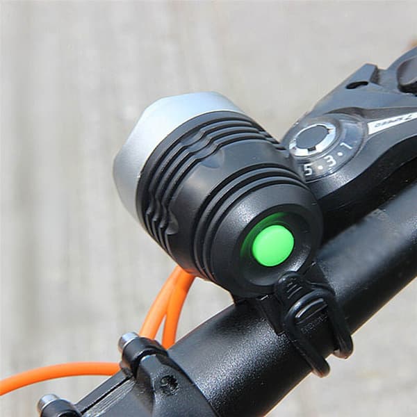 80 Lumen Interface Q5 LED Cykellygter Forlygte Tilstand 3 Sort