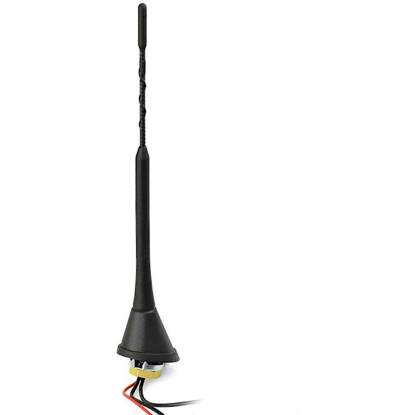 Superbat bilantenn för dab dab+ am/fm-radio inbyggd förstärkare sma hane universell takmontering stångantenn 5m kabel för autodab
