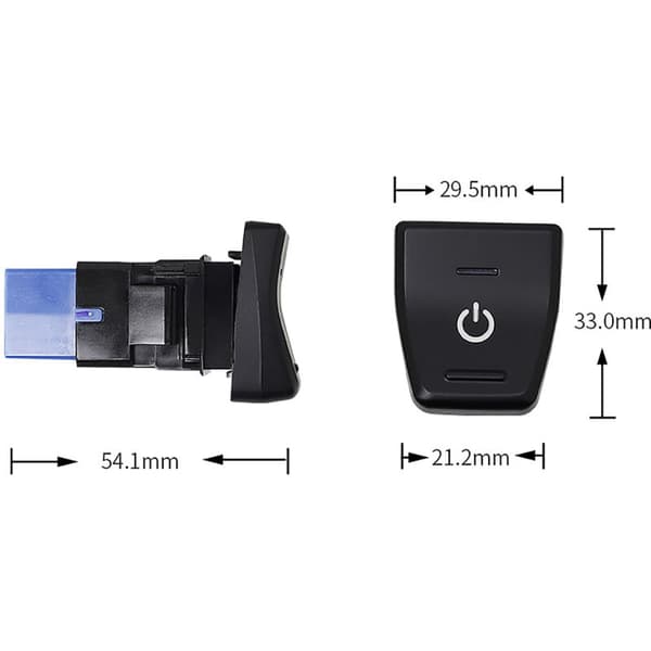 Bilmodifikationsswitch til 2019-2021 Hul Position Upgrade Reserveret Instrument Control Button C