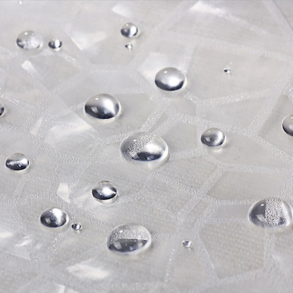 3D duschdraperi transparent vattentät duschdraperi för vått bad, 180x200cm