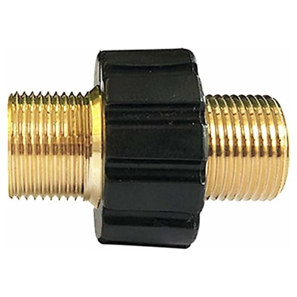 Letkun pikaliitin, kaksoisurospuolinen M22 x 1,5 painepesurin sovitin, yhteensopiva Karcher-, Karcher HD- ja HDs-painepesurin letkun kanssa (halkaisija 14 mm)