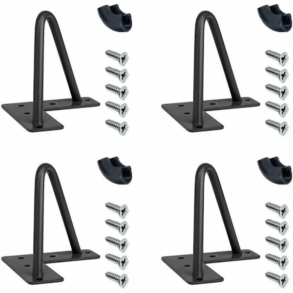 Hårnålsbordsben, 4 tum DIY metallbordsben, (svart)-Sunny