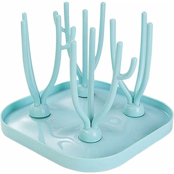 Babyflaskedryer, Babyflaskedryerstativ, Treflaskedryer, Flaskedryer, Treflaskedryer, for Babyflasker, Ren og Hygienisk (B