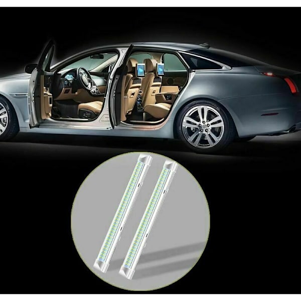 Reglette Led 108 LED, 12V DC LED Lysbjælke, Lysstyrke 700LM Belysning til Autocamper med Tænd/Sluk-kontakt, Universal Indvendig LED-lysstribe til Skab,