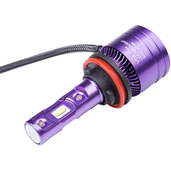 2 kpl/sarjaa V6S H8 H9 H11 -ajovalot/ 6000k ajovalopolttimo sumuvalon muunnossarja LED