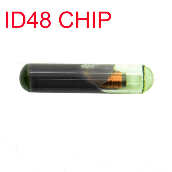 1 stk ID48 ID 48 fjernkontrollnøkkel glass transponder kryptobrikke ulåst kopi for Seat bil