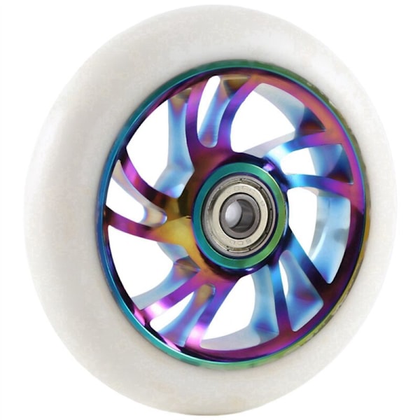 2 stk. 110mm Scooterhjul Udskiftning Aluminium Slidstærkt PU Stunt Scooter Dele Kick Scooter Tilbehør