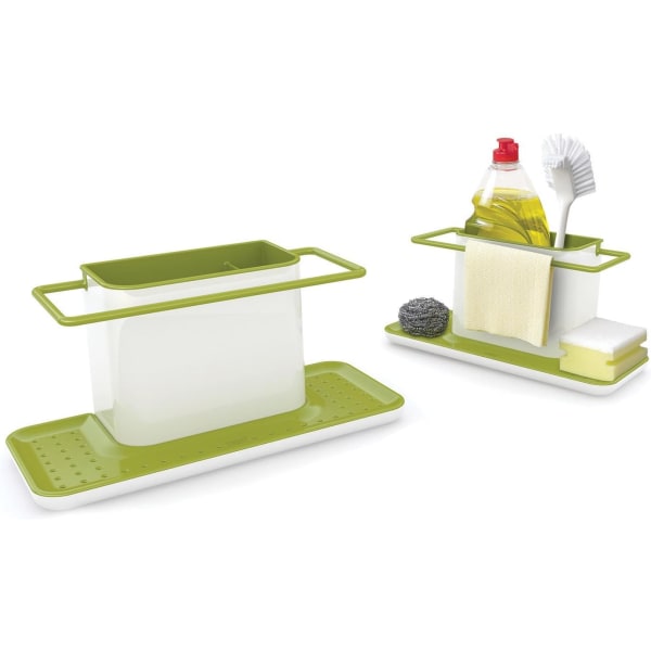Caddy Sink Area Organizer, Stor - Hvit/grønn