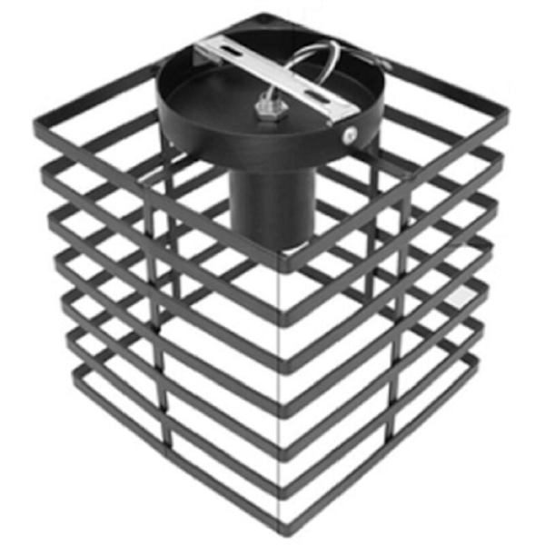 Moderne Vintage Loft-lampe i jern til sort loftbelysning Geometrisk burbelysning