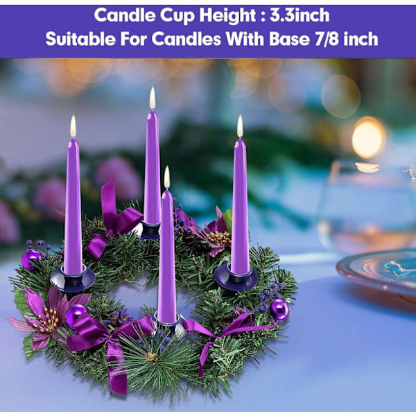 Julekrans med furukongler og bær - Adventskrans Ring Lysestake Julelysestake Bordpynt Skriveborddekorasjon Diameter 36 cm