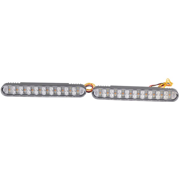 2X 30 LED Bil 12V DC Dagkjørelys DRL Kjørelys Blinklys