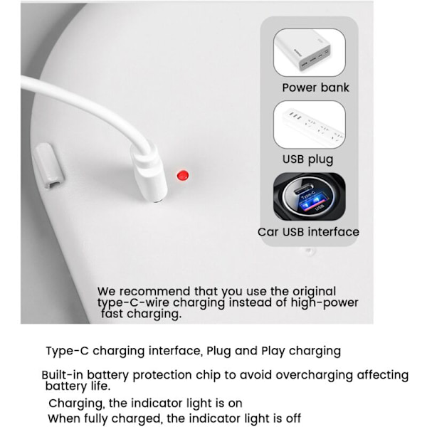 Universell LED-bilsminkningsspegel med touchkontrollbrytare Solskyddsvisirspegel Interiöra tillbehör Solskyddsvisirspegel Sminkspegelset