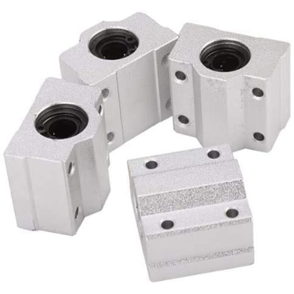 3D-skrivarskjutblockskullager Linjär rörelse SCS8UU 8Mm Bussning för Anet A8 Prusa I3 4 st