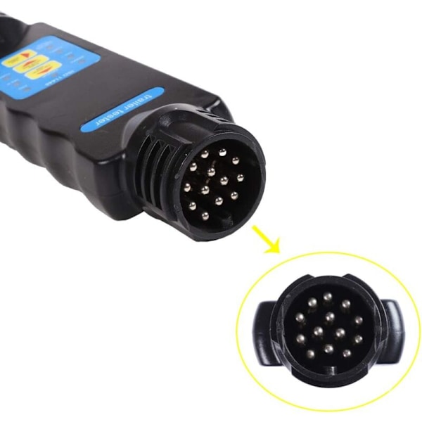 13-polet Tilhenger Tester, 13-polet Bil Tilhenger Tester, 12V Tilhenger 13-polet Tester Lys Ledningsnett Diagnostiske Verktøy (13-polet Tilhenger Tester)
