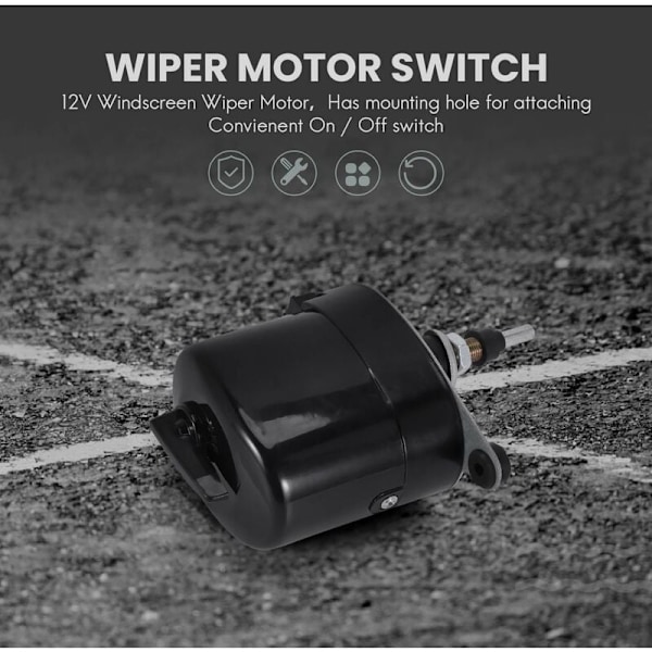Universell 12V torkarmotor för Willys traktor