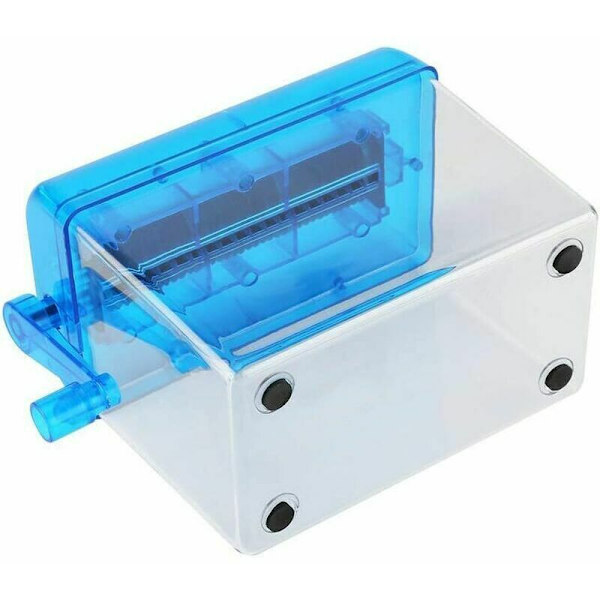 Papirshredder/A6 Mini Bærbar Manuel Papirshredder Lige Skæring Bærbar Papirshredder Kontor Familie Breve Regninger Vigtigt Dokument Shredder B