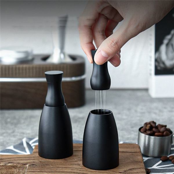 Kaffeomrörare Dispenser Nål Rostfritt Stål Kaffe Pulver Tamper Wdt Kaffe Omrörning Barista Tillbehör