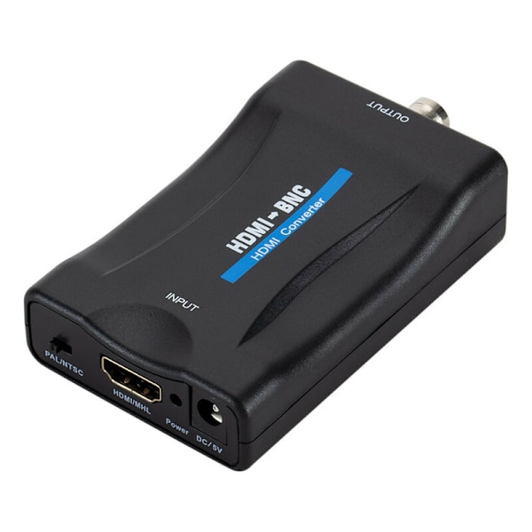 PAL/NTSC-kompatibel HDMI till BNC ljud- och videokonverteradapter med USB-strömkabel