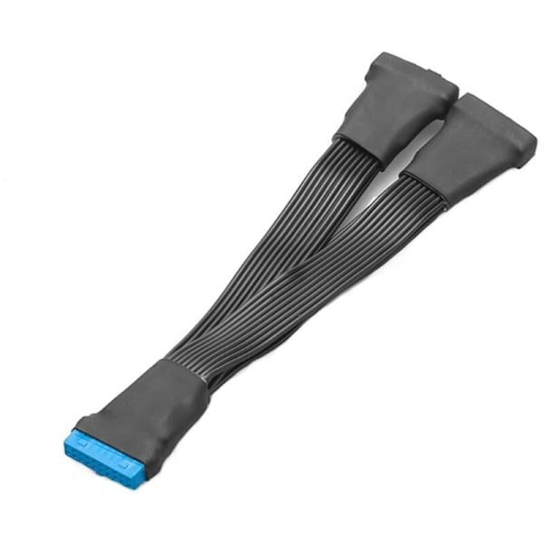 Moderkort USB 3.0 19PIN Header 1To2 Förlängningssplitterkabel 19Pin 20Pin Förlängningsheaderadapterkabel 15Cm