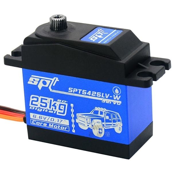 5425LV-W 25KG Suuri Vääntömomentti Digitaalinen RC Servo-Osat Ohjausvaihde 90 Astetta