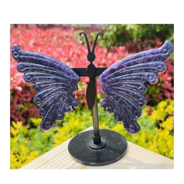 Elegant Naturlig Kristall Fjärilsvinge Prydnad Bröllop Gynna Souvenir Renässans Transformera Symbolisk Healing Ädelsten A
