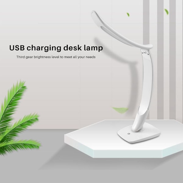 USB-pöytälamppu Led-pöytälamppu Opiskelu Lukuvalo Kirkas taittuva pöytä LED-lamppu lapsille lukemiseen ja läksyihin