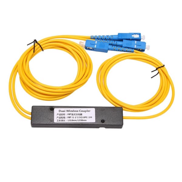 Ftth SC 1 X 2 Plc Single Mode Fiber Optic Splitter Optisk Kobler