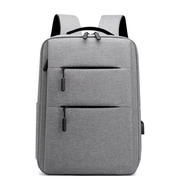 1 styks businessrygsæk til mænd med stor kapacitet computerrygsæk udendørs rejse (grå)