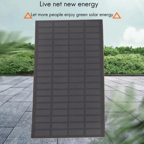 Høj kvalitet 18V 2.5W Lagret energi Polykrystallinsk solpanel modul system solcelle oplader 19.4 x 12 x 0.3cm