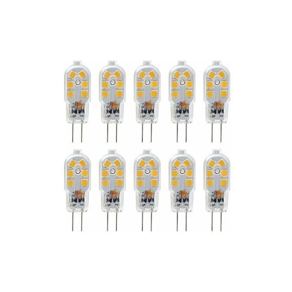G4 LED-lamppu 12V, 2W Vastaava 20W Halogeeni Lamppu, Ei Värähtelyä 200LM, Lämmin Valkoinen 3000K, 360° Säde Kulma, Ei Himmennettävä, Pakkaus 1