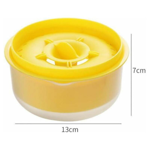 Æggehvide Separator Blomme Sigte Hjem Køkkener Spisestue Køkken Gadget DIY Æggekoger Blomme Separator Dessert Madlavningsværktøj (Tilfældig Farve) HIASDFLS