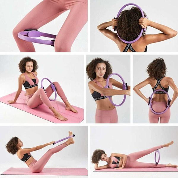 Kaksikahvainen Pilates-rengas Magic Ring, Body Sculpture Pilates-voimistelurengas/Aerobinen/Kuntosali-rengas,-Fei Yu