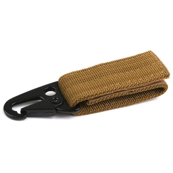 Nylon Molle-vyön ripustuskarabiinihaka, Khaki