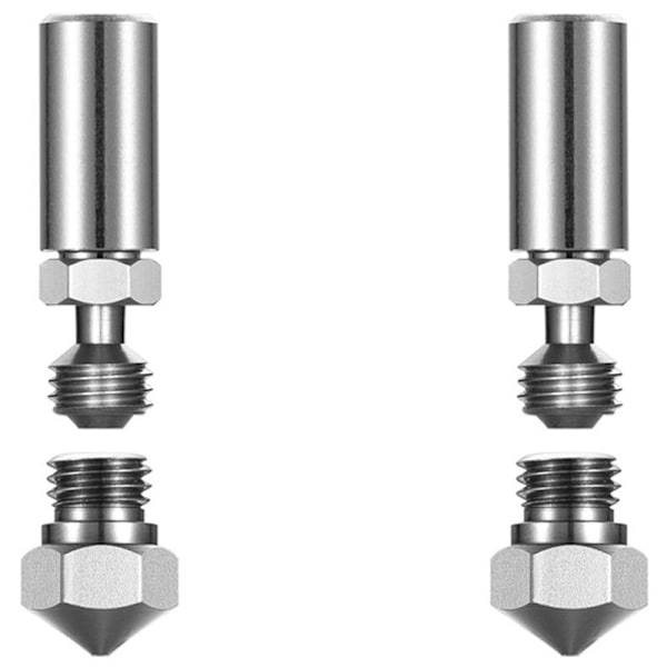 1 Sæt MK10 All Metal Hotend 0,4Mm Dyse Varmeskjold Halsrør til og I3 Stik 3D Printer