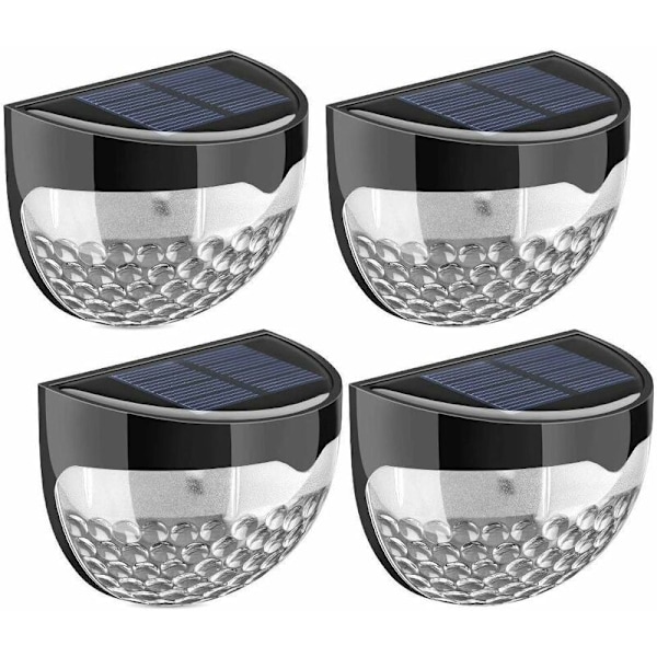 Solcelle Gjerdelys Dekorative Hage Lampe Led Utendørs Vegglys, Trådløs, Vanntett, Hjemmedekor Perfekt for Rekkverk, Gjerde, Dekk, Patio, Sti, St